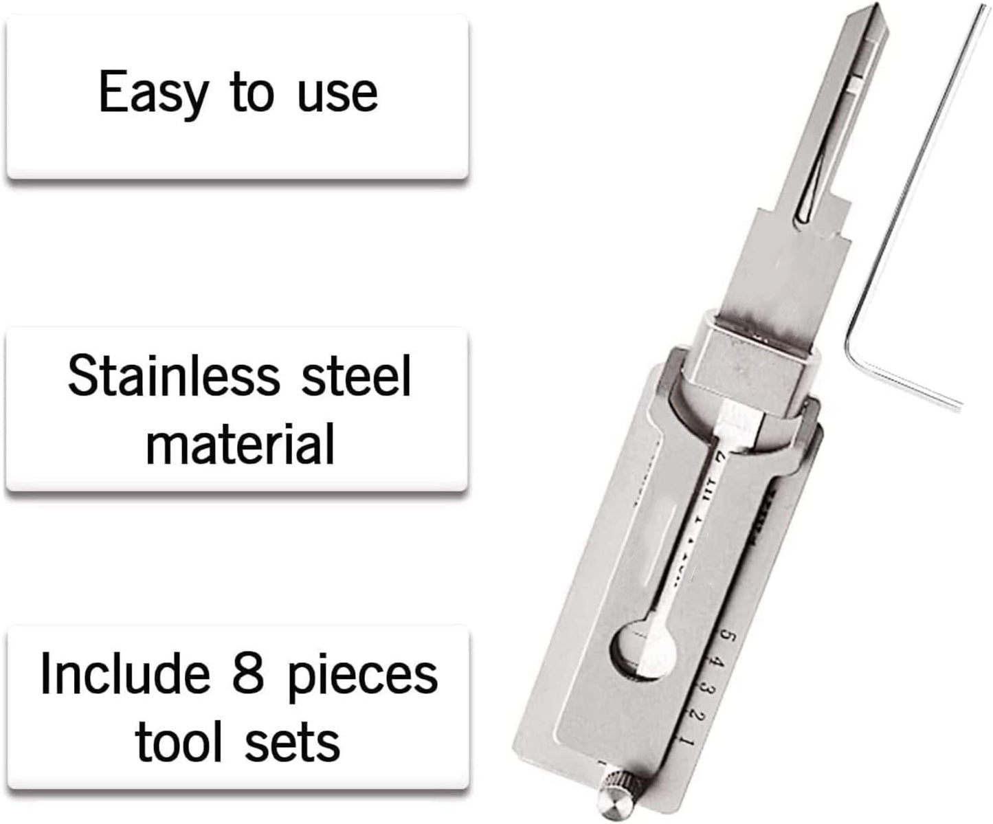 🔥 ⚒️2026 Stainless Steel Multi-functional Key Decoder (Opens all types of locks)