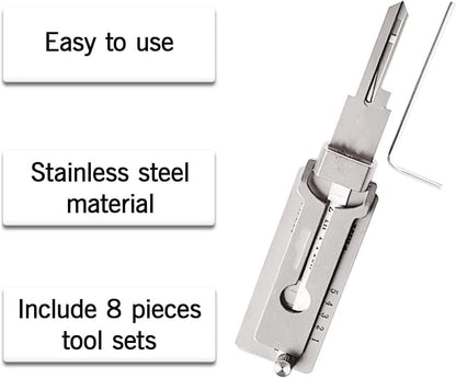 🔥 ⚒️2026 Stainless Steel Multi-functional Key Decoder (Opens all types of locks)